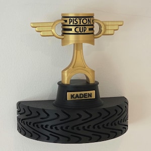 Disney Cars theme Display Shelf: Kids Room Decor, Toy & Trophy Display 3D printed