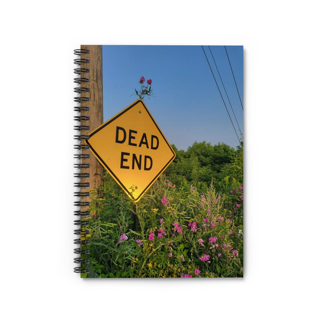 Dead Notebook Background Spiral Notebook - Dead End Design | Journaling, Note-taking, Gifts ...