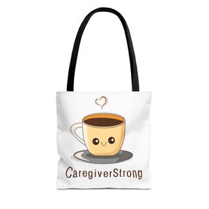 Cute Caregiver Tote Bag – Appreciation Gift for Nurses, CNAs, Mental Health Workers, and Care Staff