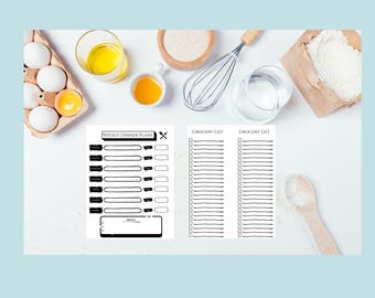 Printable Weekly Dinner Menu Planner