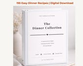 195 Dinner Recipes Collection | 13 Themed Nights, Family Meal Planning Binder (Digital Download)