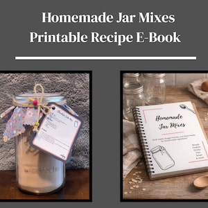 E-book com receitas caseiras de misturas para potes | Ideias para despensa e presentes (Download digital)