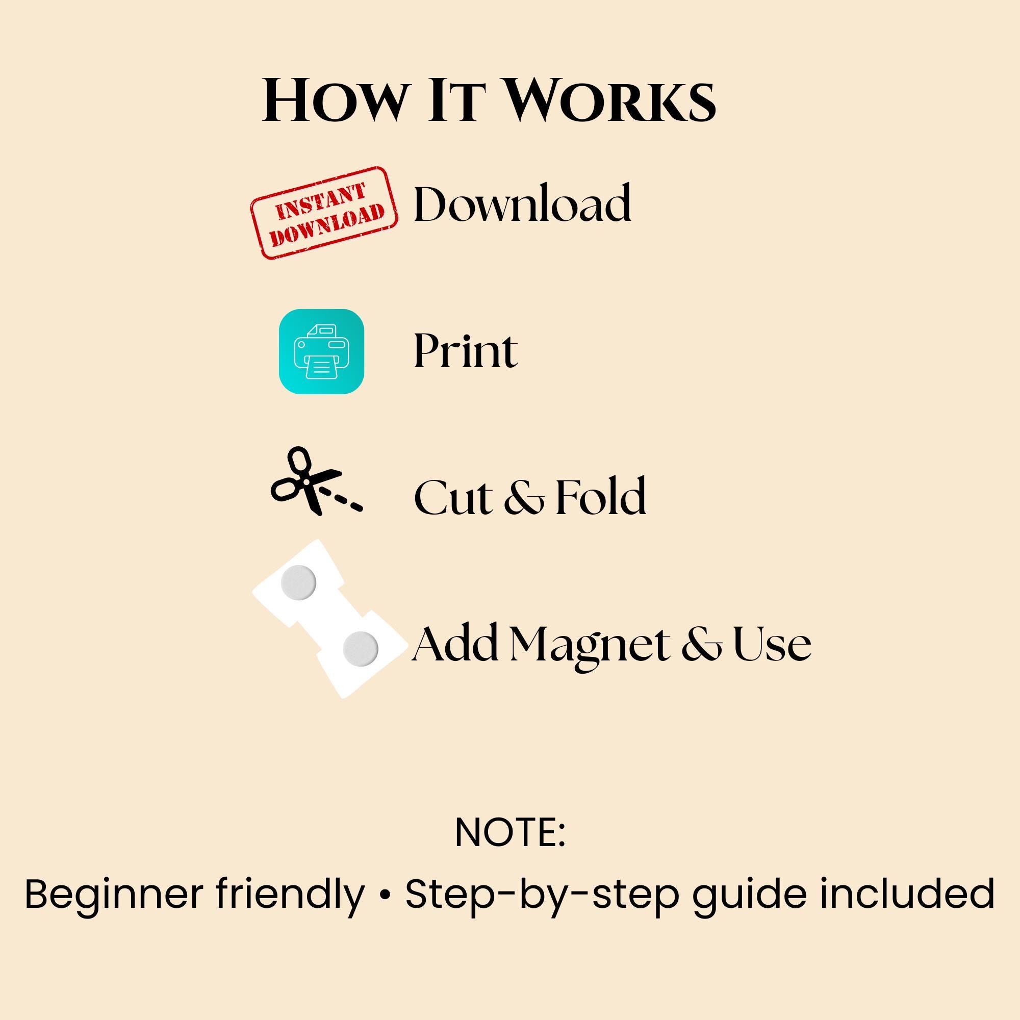 Butterfly Magnetic Bookmark Set | Printable Bookmarks (PDF & PNG - Etsy