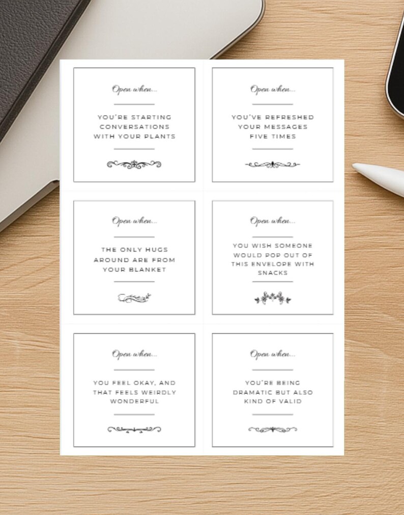 We’re Far Apart – Printable Open When Letter Labels | Long Distance ...