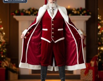 Kerstman professioneel kostuum xl