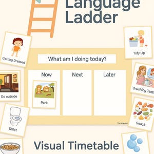 Visual Daily Timetable for Kids | Autism ADHD SEN Routine Chart | Speech and Language Therapist Designed | Personalised Schedule