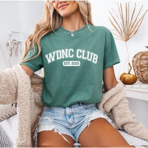 WDNC We Do Not Care Club Shirt, Comfort Colors Funny Graphic Tee, Sarcastic Slogan T-Shirt for Women and Men