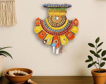 Llavero de pared de madera, llavero personalizado, colgador de llaves con forma de casa, organizador de entrada, estante de pared para llaves, decoración rústica para el hogar, regalo para un nuevo hogar