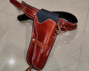 Cowboy Leather Holster: Fits Colt SAA, Uberti, Ruger Vaquero