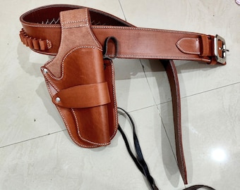 USA Made Ruger Single Six Leather Holster: Right Hand Draw, Cowboy Action