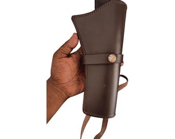 Western Drop Holster: Fits Colt SAA, Ruger Vaquero, Uberti Cattleman