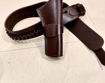 Handmade Leather Western Holster: Colt SAA, Ruger Vaquero, Heritage Rough Rider