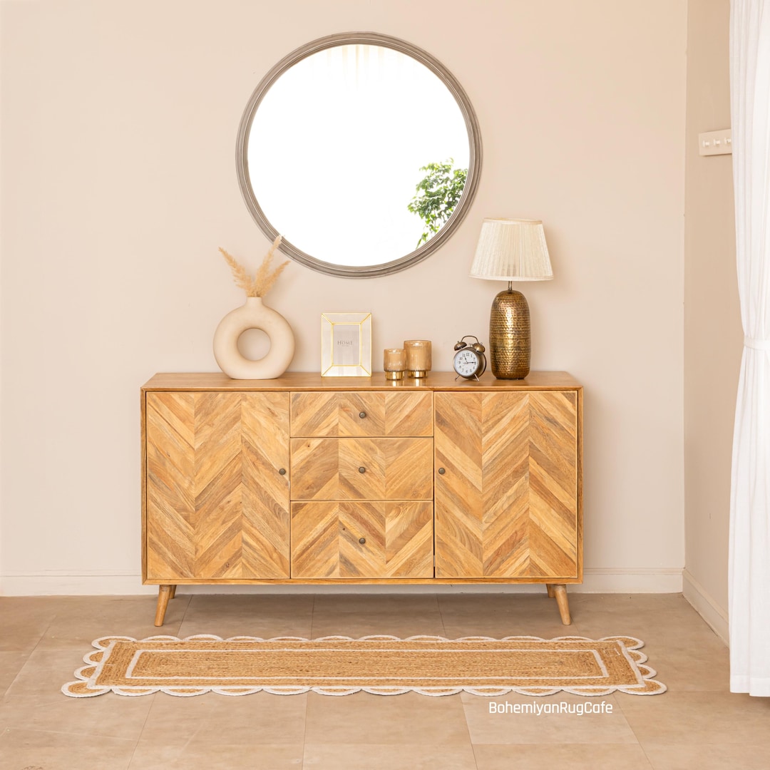Sao Rug Jute Rug - Scalloped Rug, Jute Scallop Rug, Bohemian Scallop Rug ...