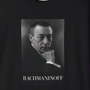 Rachmaninoff Unisex T-Shirt, Music Lover Gift, Classical Music, Piano Lovers, Rachmaniinov, Classical Composer Graphic Tee
