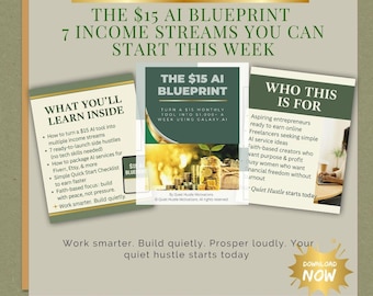 AI Side Hustle eBook | 7 Income Streams (Digital Download)