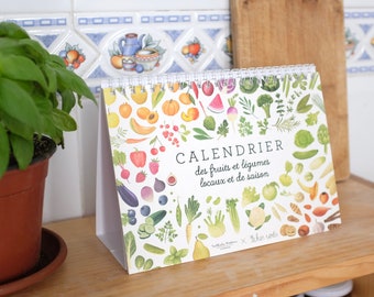 Vegetables calendar printable, Kitchen calendar download, Seasonal calendar, Gift for vegetarian, gift for eco conscious, local produce