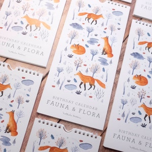 Perpetual Calendar, Perpetual birthday calendar, Animal birthday calendar, Wall Birthday Perpetual Calendar, Calendar for animal lover