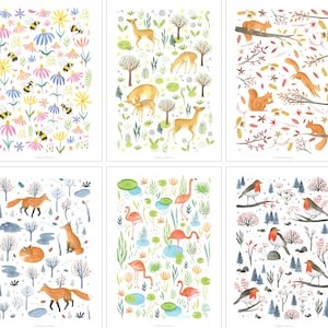 Gender neutral animal nursery prints, boy girl nursery decor, gender neutral nursery printable, animal nursery, safari nursery printable