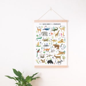 Impression ABC pour chambre denfant, impression alphabet, impression Animal ABC, pépinière dimpression Alphabet, affiche alphabet animal, affiche alphabet, impression alphabet French