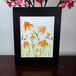 14&quot; x 11&quot; Matted Watercolor Painting (Not A Print)