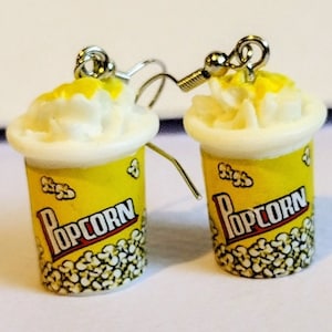 Movie Popcorn Earrings