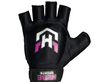 HEBE Hockey Halbfinger Handschuhe: Schützender Feldhockey Griff