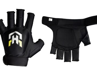 Feldhockey Halbfinger Handschuhe Outdoor Gepolsterte Schutzhandschuhe Leichte, flexible Sportausrüstung
