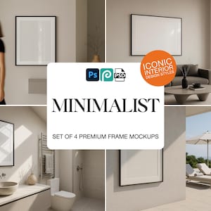 Minimalist Frame Mockup PSD Bundle – Wall Art and Poster Templates
