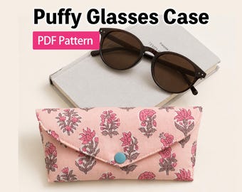 Puffy Glasses Case PDF Sewing Pattern, Eyeglasses Case, Beginner DIY, Instant Download