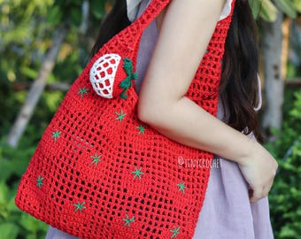 Tomatote - Tomato Bag - Summer Bag - Handmade Shoulder Tote - Etsy