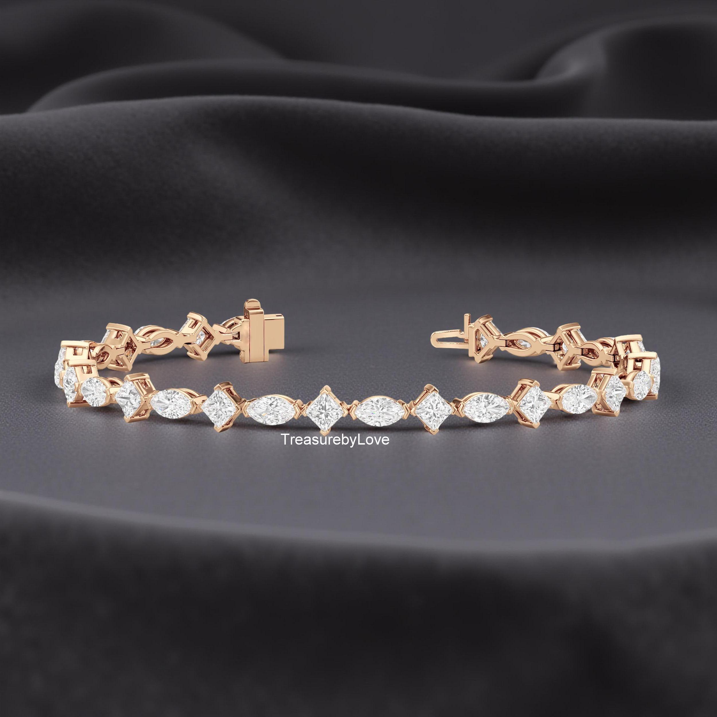 14Kゴールドのオルタナティブ＆セミスラントダイヤモンド