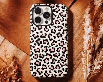 Funda para teléfono con estampado de leopardo, compatible con iPhone 17, 16, 15, 14, 13, 12, 11 Pro Max y Samsung S25, S24, S23 y S22 Ultra.