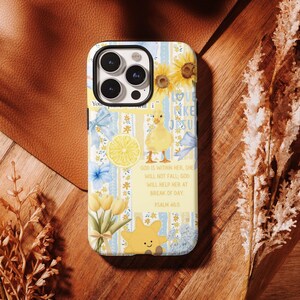 Coquette Collage-telefonskal, Christian Duck Sunflower, Faithful Aesthetic iPhone 17 16, 15, 14, 13, 12 Pro Max, Samsung S25 S24 S23 S22 Ultra