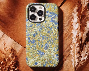 Wildflower Meadow Phone Case - Cottagecore Yellow Green Floral Cover,iPhone 17 16, 15, 14, 13, 12, 11 Pro Max ,Samsung S25 S24 S23 S22 Ultra
