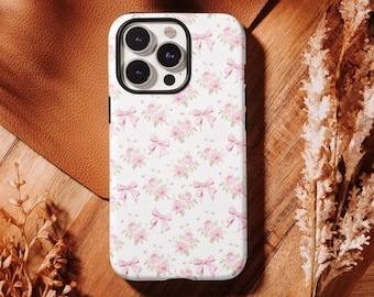 Coquette Aesthetic Bow Case Cute Bow Case, Girly Phone Case, For iPhone 17 16, 15, 14, 13, 12, 11 Pro Max ,Samsung S25 S24 S23 S22 Ultra