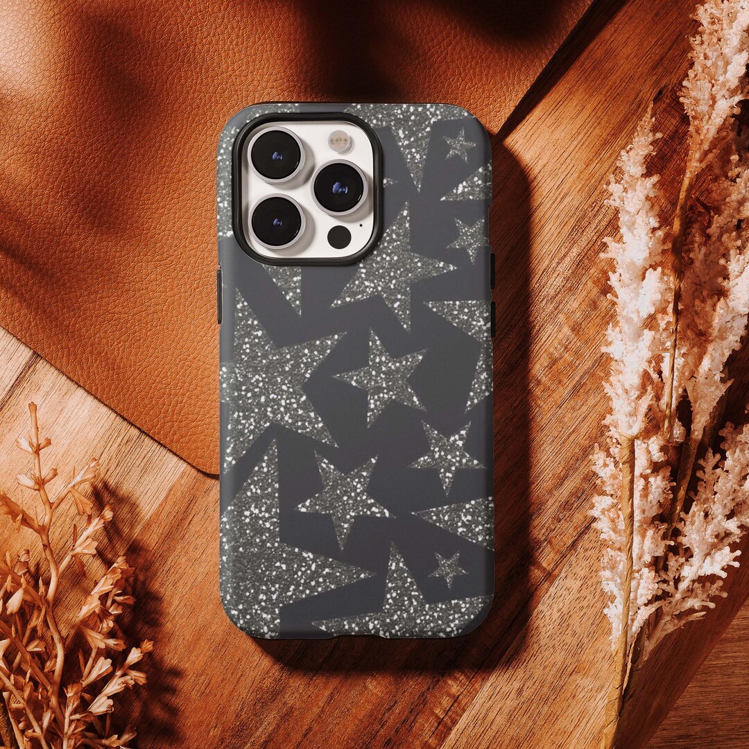 Star Pattern Phone Glitter Star Pattern Case - Edgy Celestial Protector, Compatible for ...