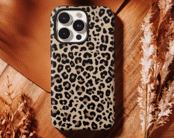 Coque de portable à imprimé léopard, couverture à imprimé animal, cadeau cool pour fille, étui Y2K, iPhone 17, 16, 15, 14, 13, 12, 11 Pro Max, Samsung S25 S24 S23 S22 Ultra