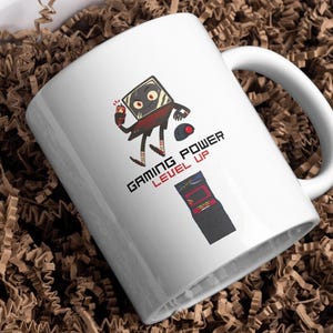 Gamer Mug, Gaming Coffee Cup, Video Game Tea Mug, Console Player Gift, Gaming Enthusiast Present