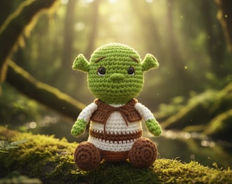 Ogre Amigurumi Crochet Pattern | Shrek Inspired Doll (PDF Pattern)