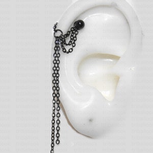 Helix Earring Helix Piercing Helix Earring Helix Piercing, Cartilage Piercing, Titanium or stainless barbells  with chains (m63)