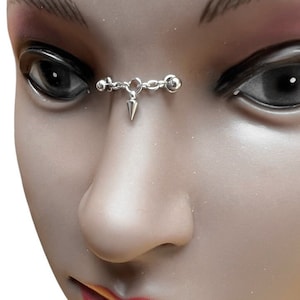 Bridge piercing jewelry, nose bridge piercing (jf)