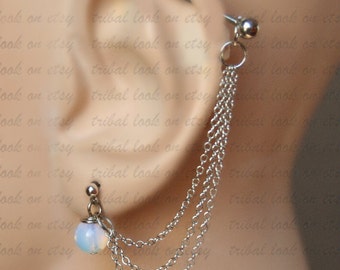 industrial piercing etsy girly industrial bars
