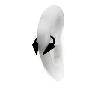 Helix Ring, Cartilage Horseshoe Piercing, Helix Earring Helix Piercing  Piercing  Bar , Cartilage Piercing black spikes ends (jf)