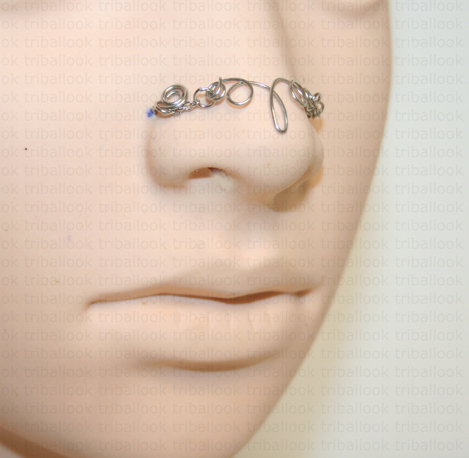 Nasallang Bogo nariz ornement acero inoxidable Joyería de la Etsy