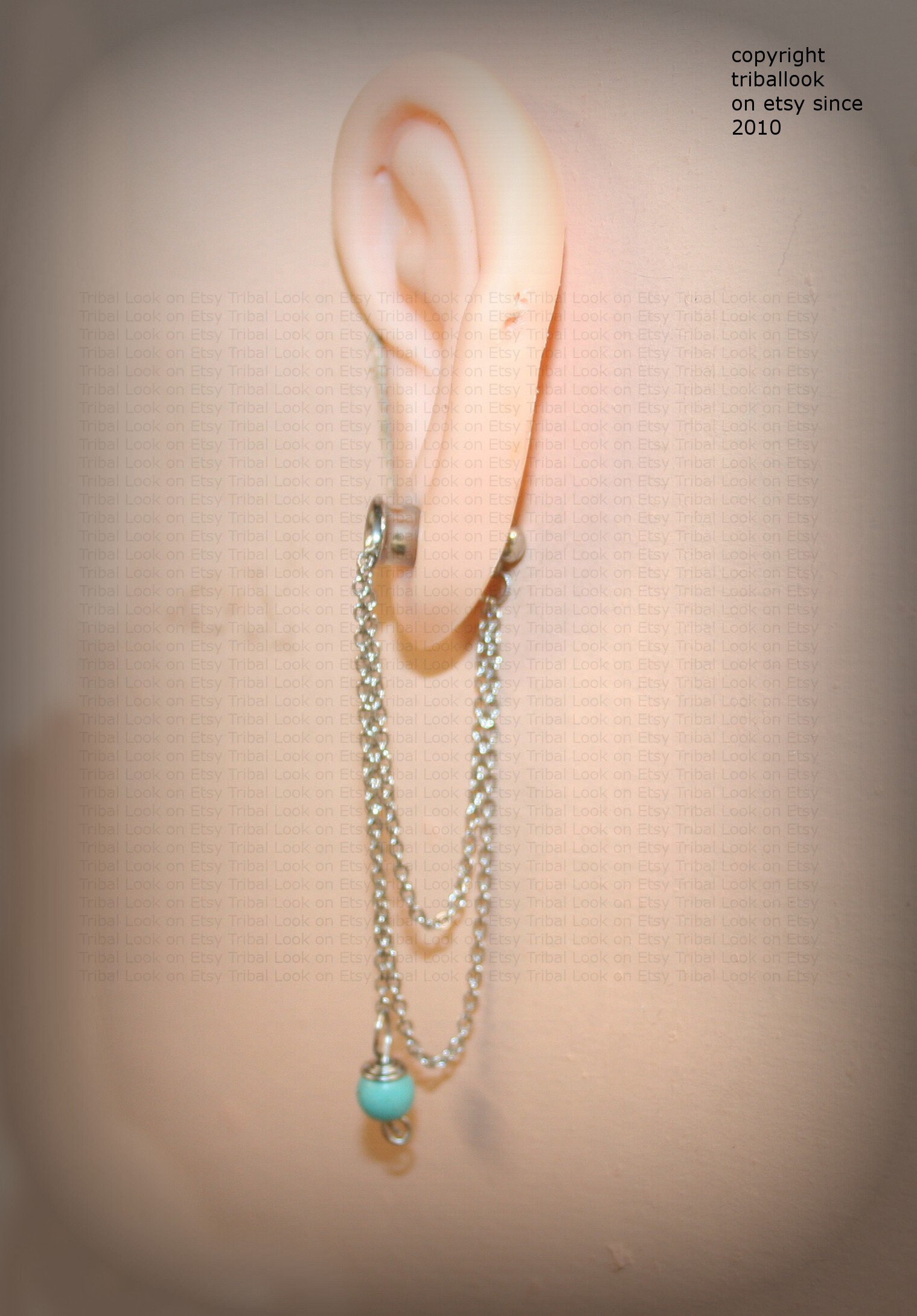 Dangle howlite Turquoise Ear plugs Dangle gauges silver Etsy