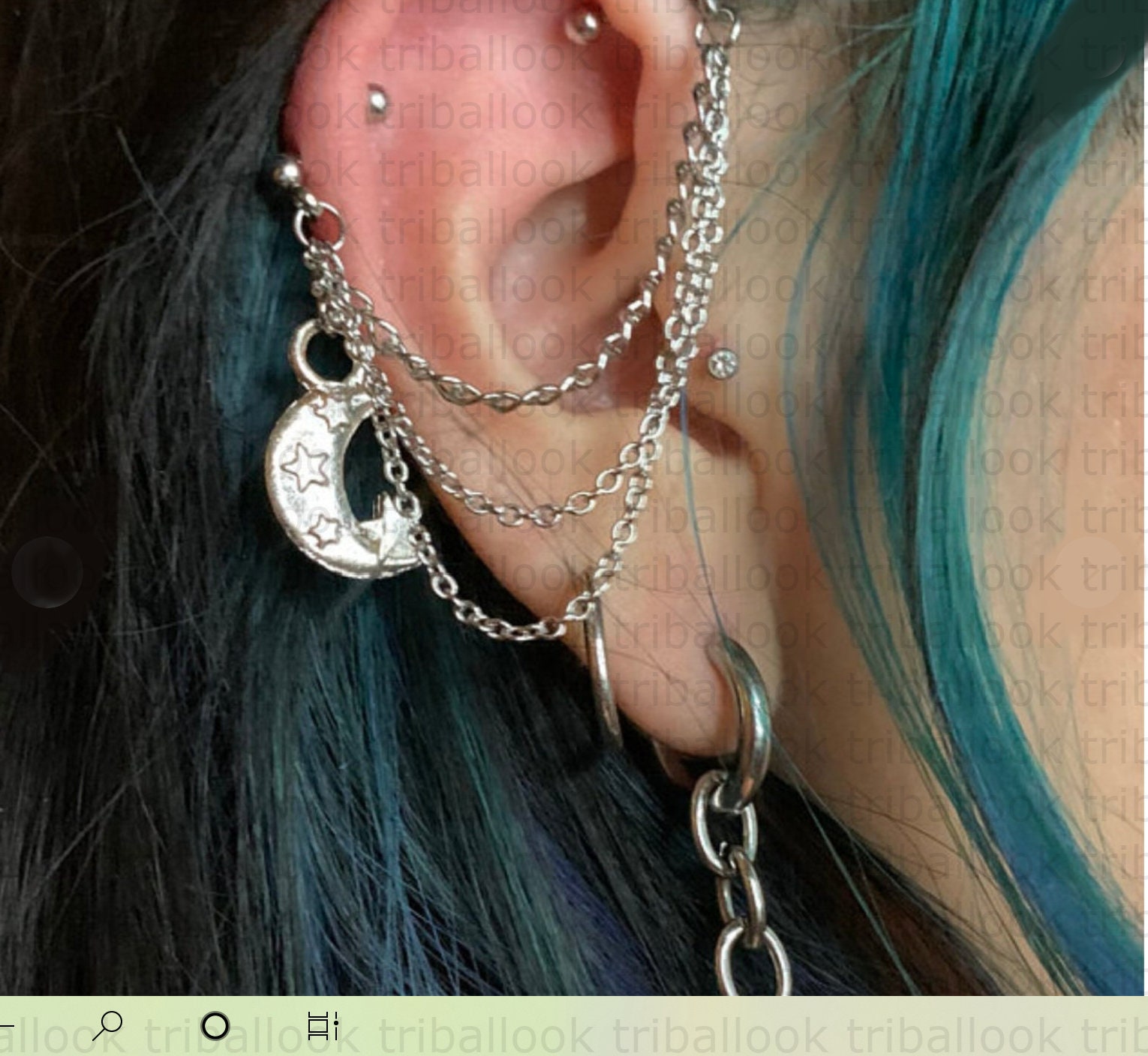 Industrial piercing with clearance chain