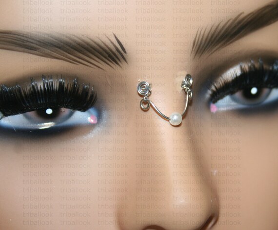 Fake Bridge Piercing High Nostril Fake Piercing Jewelry Bridge