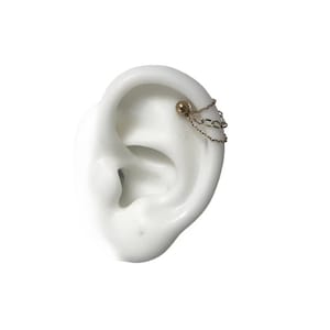 Helix piercinh jewelry with chains  (m5 in rose gold)