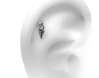 Stainless Steel Helix Piercing Barbell: 14/16 Gauge
