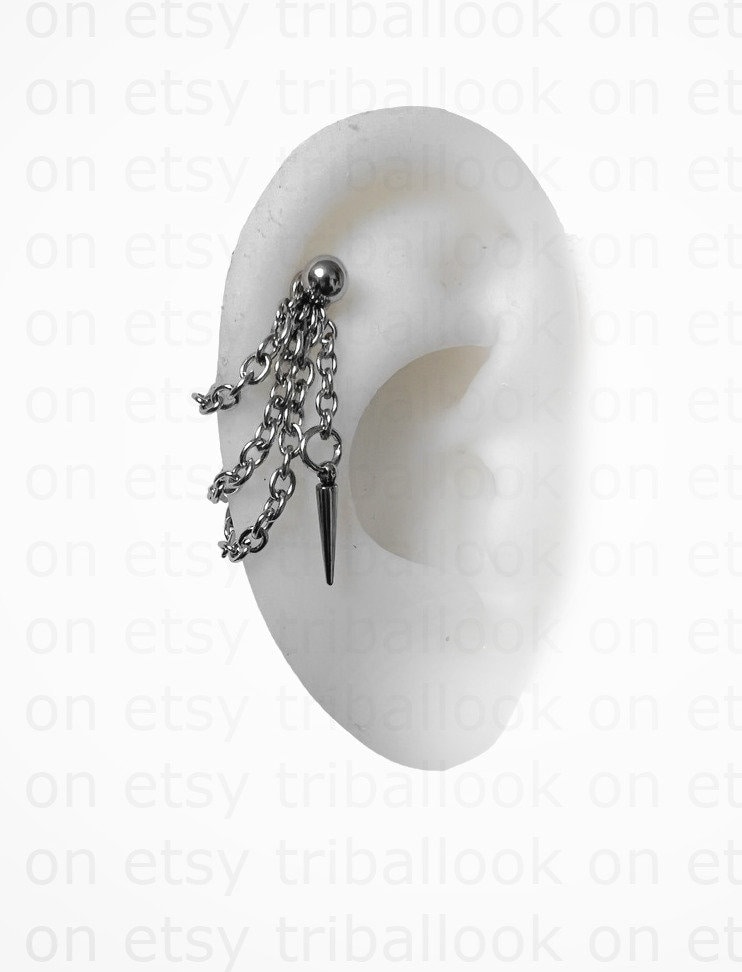Łańcuszki et pointes pour bijoux piercing Helix (jf)